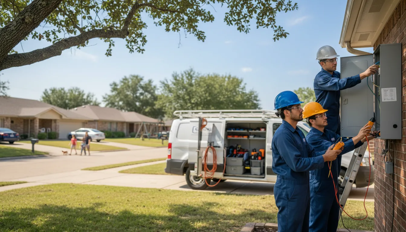 Certified electrician providing emergency electrical services in Quitaque, TX